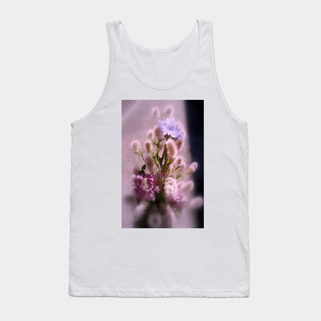 wildflower bouquet, pink tint Tank Top by DlmtleArt